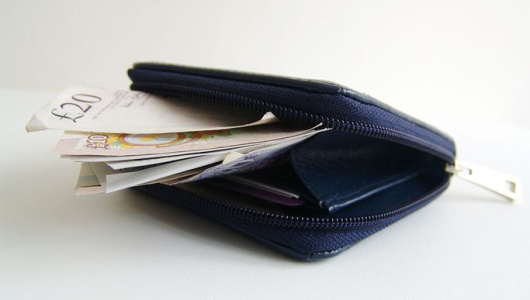 Blue purse