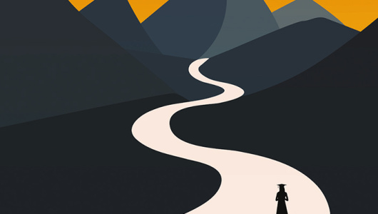 Winding road, journey