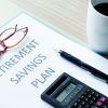 File image of retirement plan documents and pensions